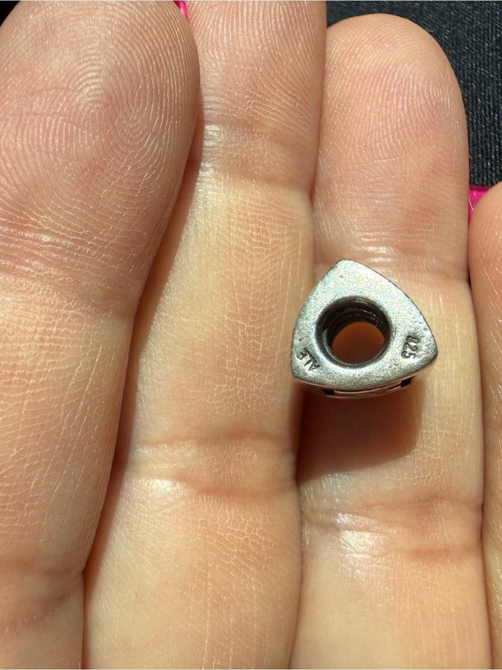 Pandora Silver Tone 'A' Initial Bead - Picture 3 of 5